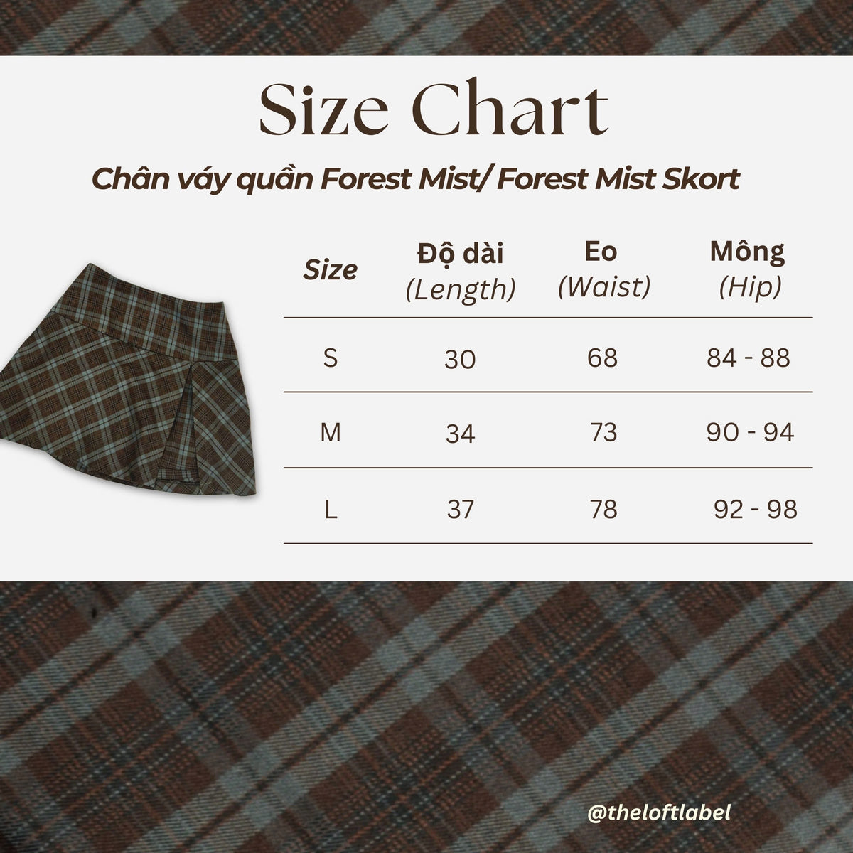 Forest Mist Skort