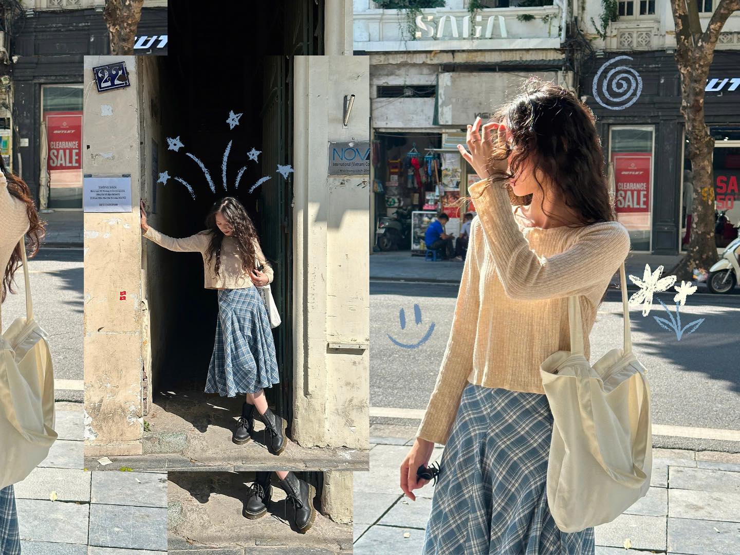 Long Plaid Skirt